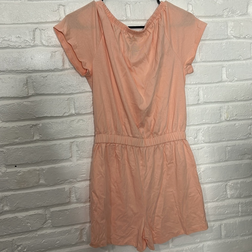 NWT Calvin Klein Jeans Peach Romper Women’s Large 12/14 Summer Shorts Jumpsuit - Picture 7 of 7